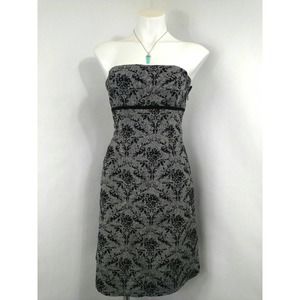 Vintage Beau Bois strapless floral dress
